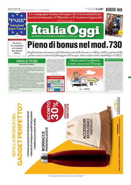 Italia oggi : quotidiano di economia finanza e politica